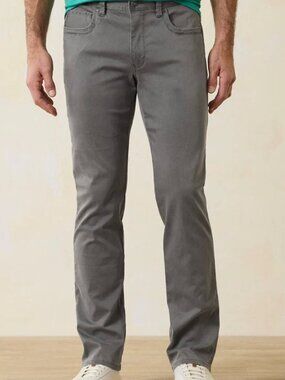 Tommy Bahama Boracay Jeans – Gray Denim – 34x32 – Straight 5-Pocket